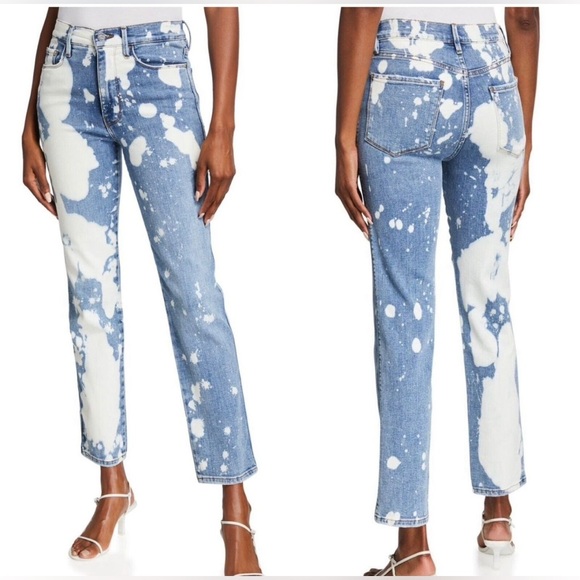 FRAME Le Sylvie Slender Straight-Leg High Waisted Denim Jeans 26 - Picture 3 of 9